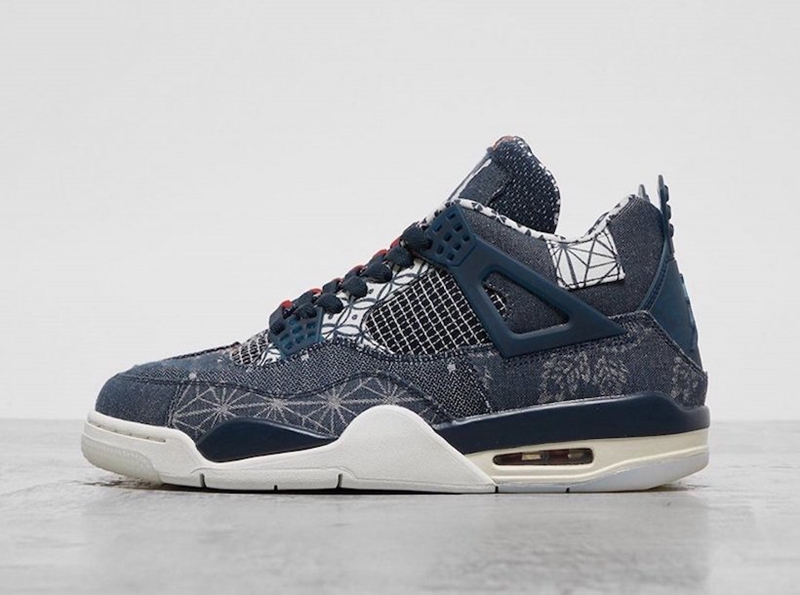 2020 Air Jordan 4 Retro Sashiko Blue